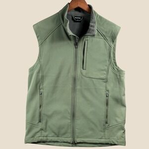 Propper Softshell Vest Mens M Olive Green Fleece Lined Tactical Techwear Gear